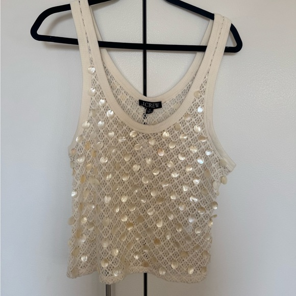 JCrew Crochet Shell Top - Picture 2 of 5